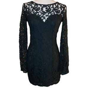 Black lace dress